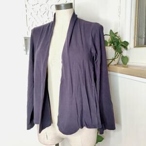 Eileen Fisher Navy Blue Knit Cardigan Sweater Size XS